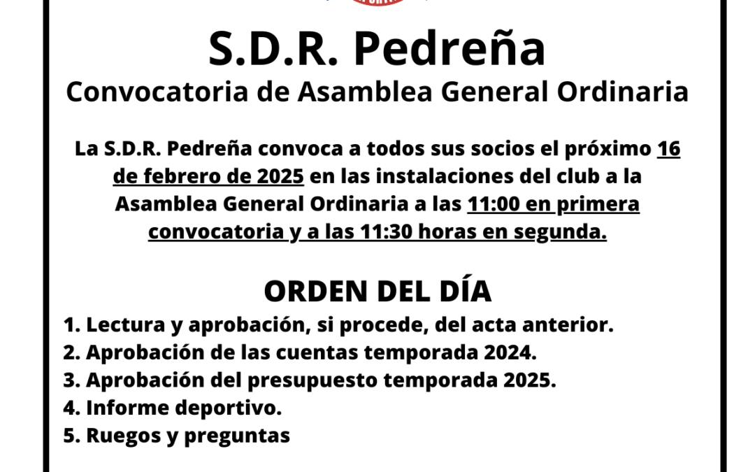 Asamblea General Ordinaria 2025